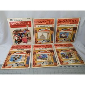 Show n Tell Picturesound Record Program Christmas Lot of 6 General Electric